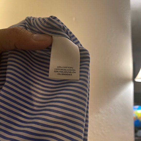 Ann Taylor Button Down Blue Shirt 14P - Picture 2 of 5